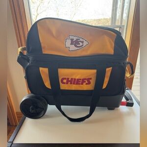 Kansas City Chiefs Rolling Bowling Bag case on wheels